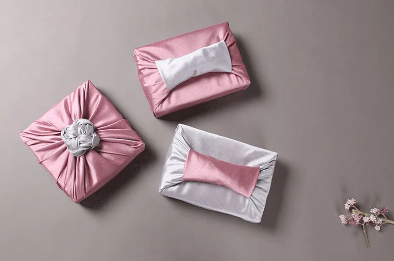 Indie Pink & Silver Double Sided Bojagi