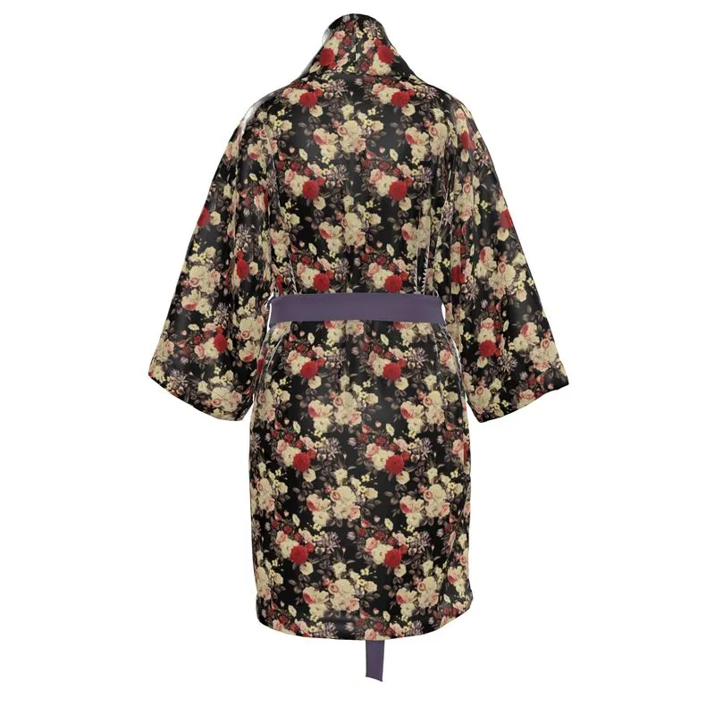 Kimono Wrap - Blooms Dark Botanicals Collection