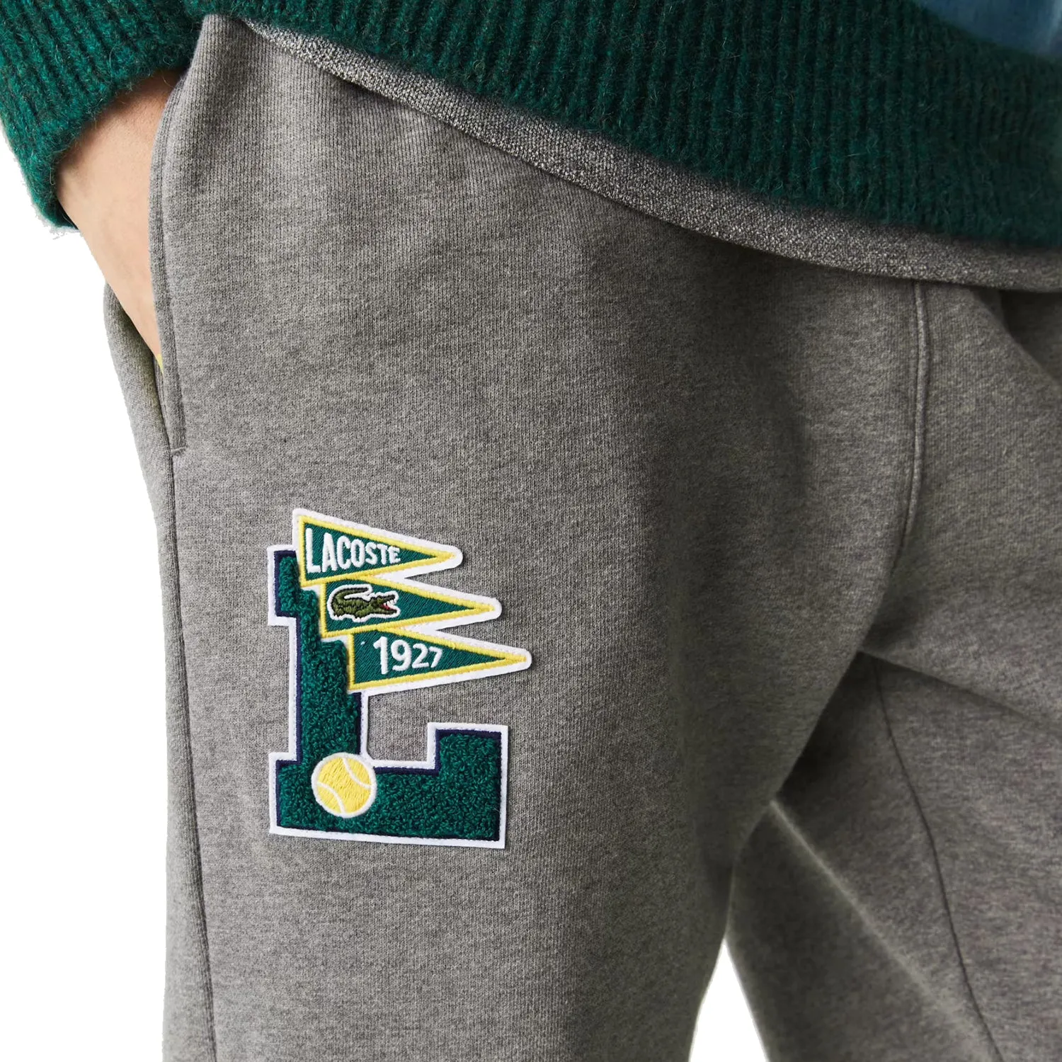 Lacoste Men's Pennants SweatPants Grey Chine
