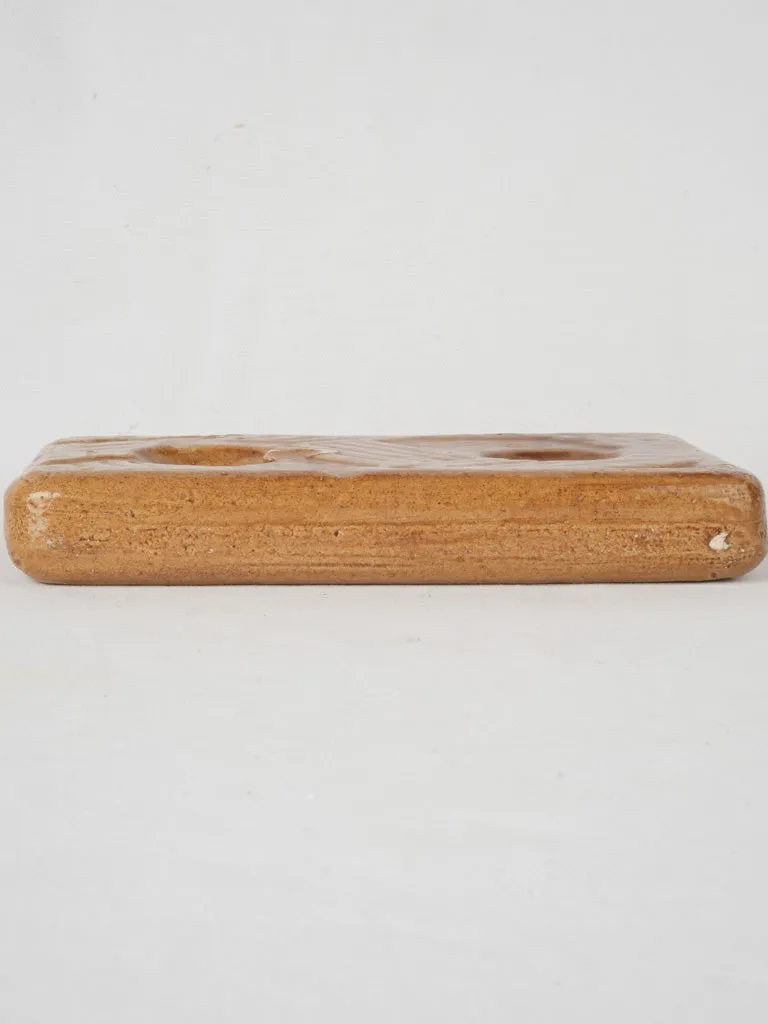 Late 19th Century Ocher Terracotta Bed Warming Brick 9½"