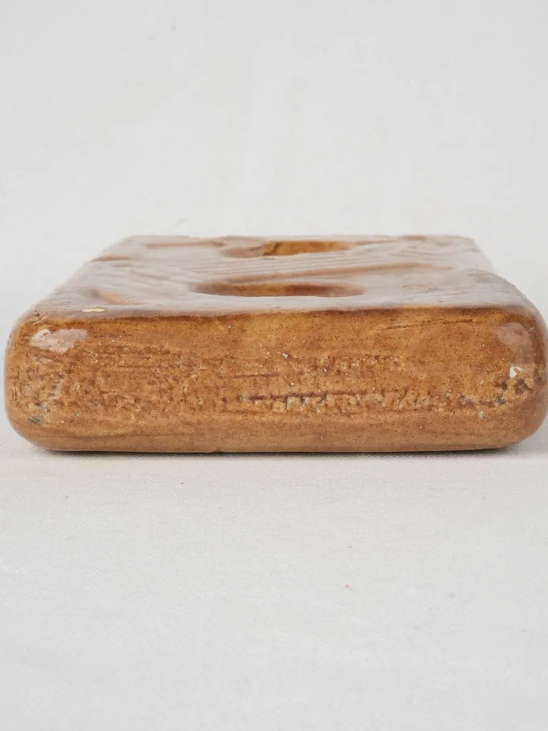 Late 19th Century Ocher Terracotta Bed Warming Brick 9½"