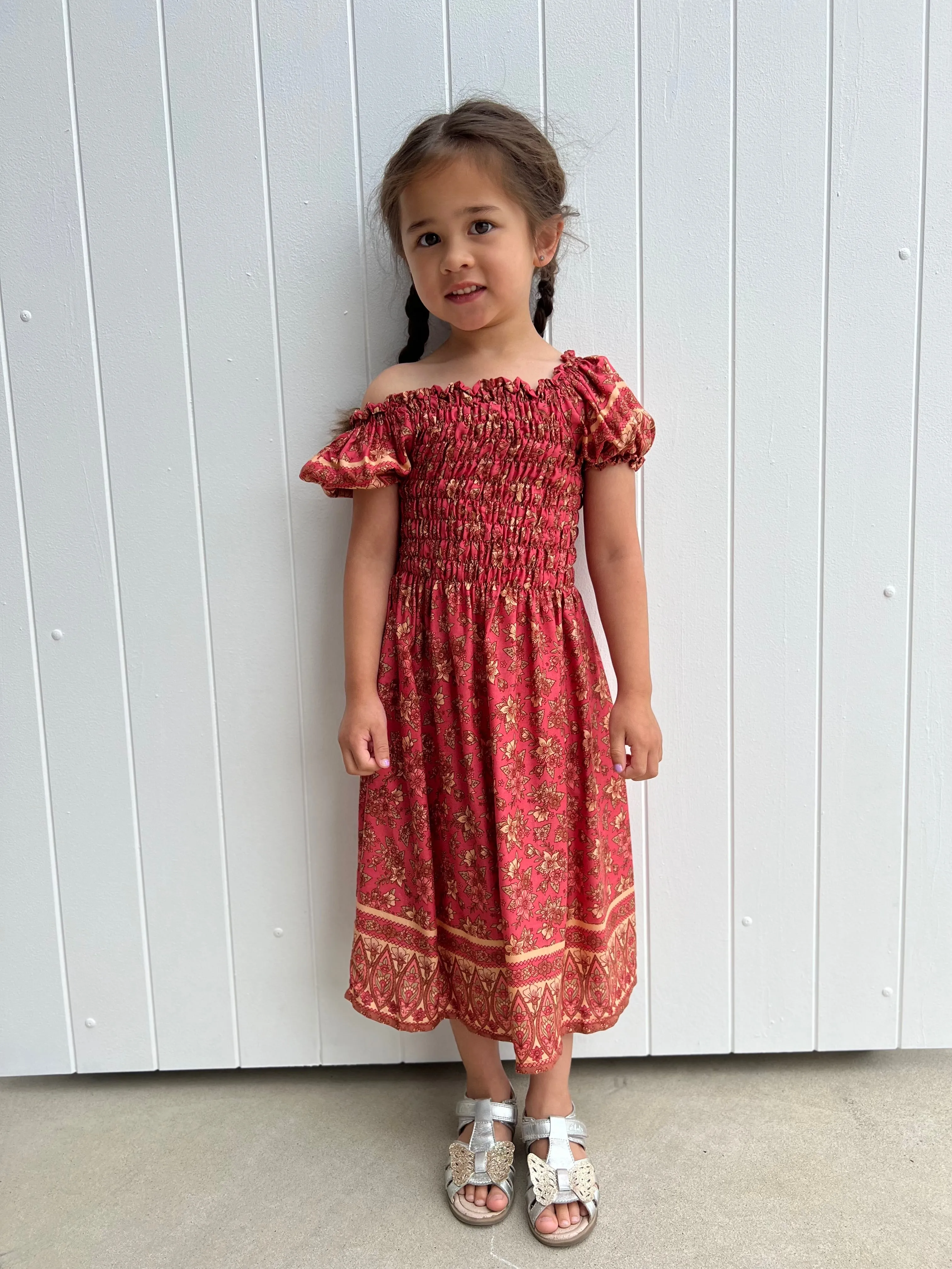 Lilly Kids Dress Coral