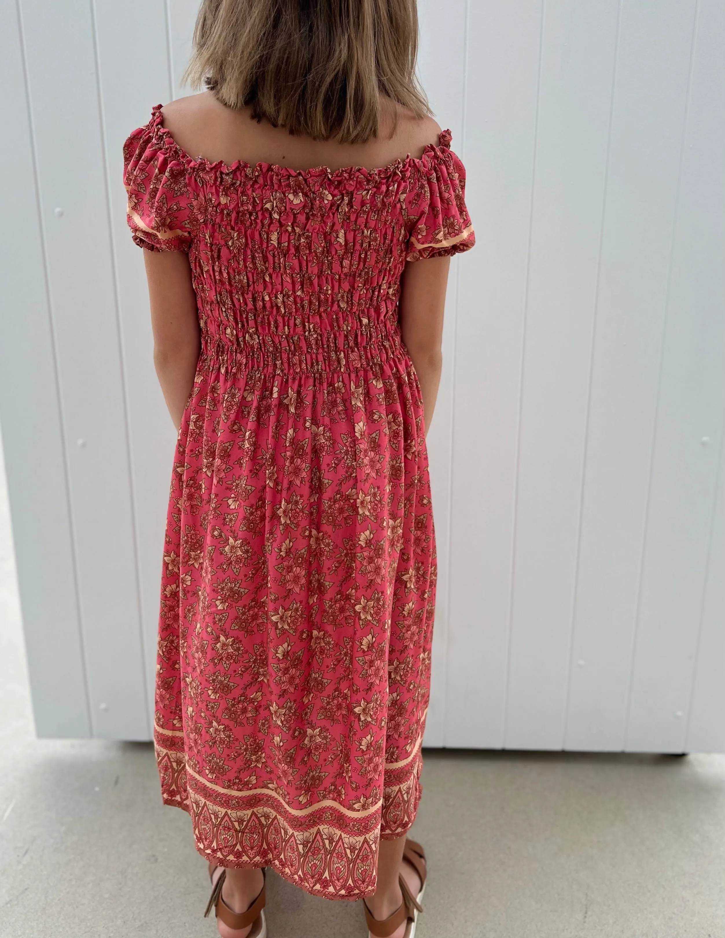Lilly Kids Dress Coral
