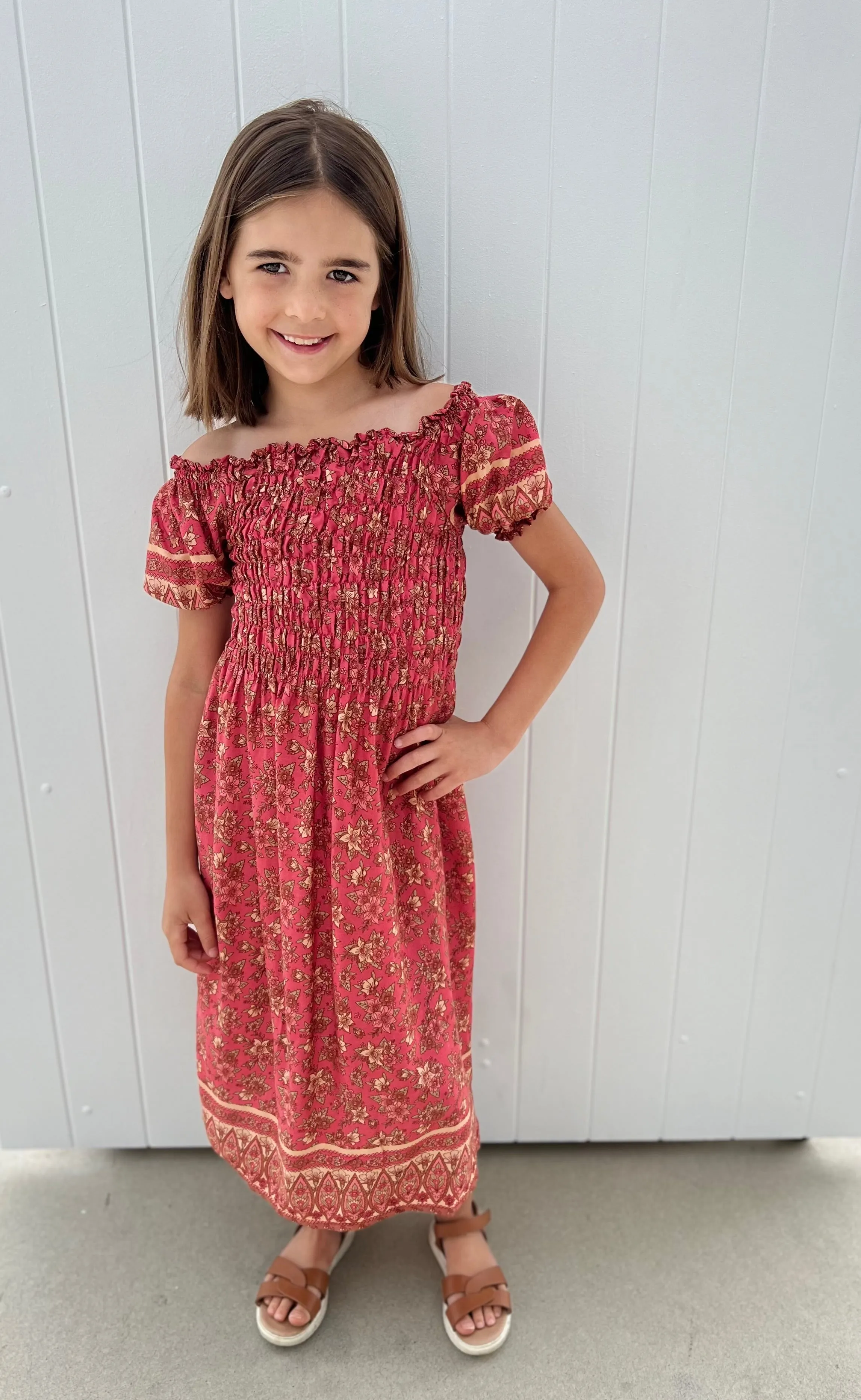 Lilly Kids Dress Coral