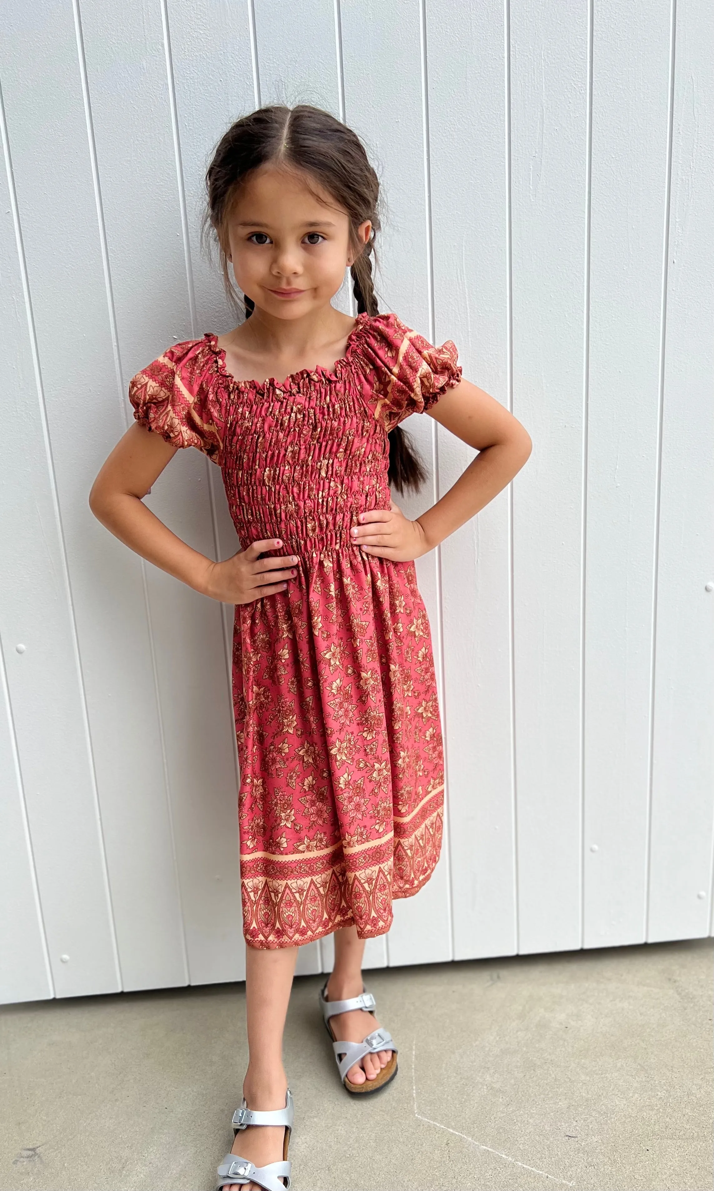 Lilly Kids Dress Coral