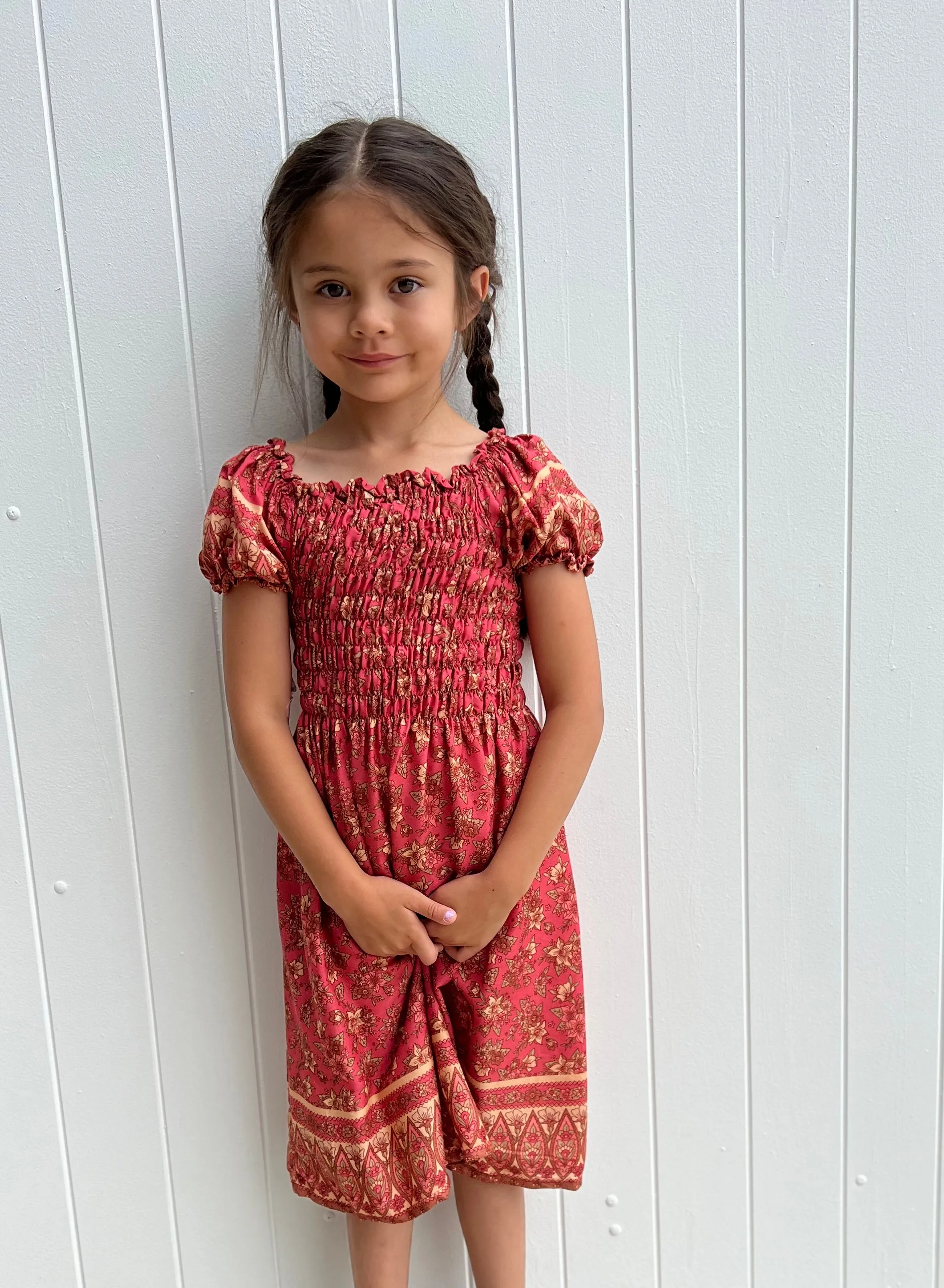 Lilly Kids Dress Coral