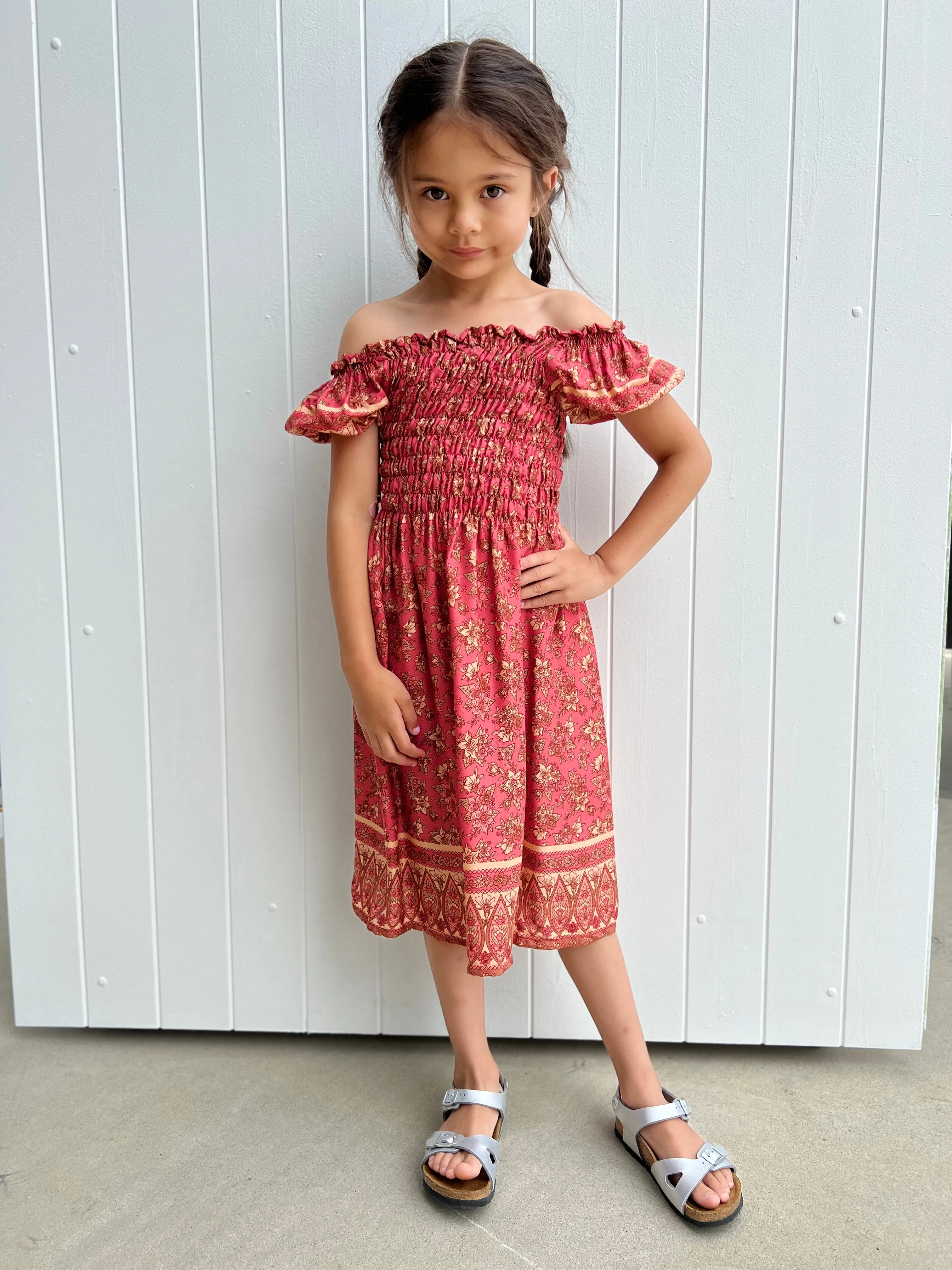 Lilly Kids Dress Coral