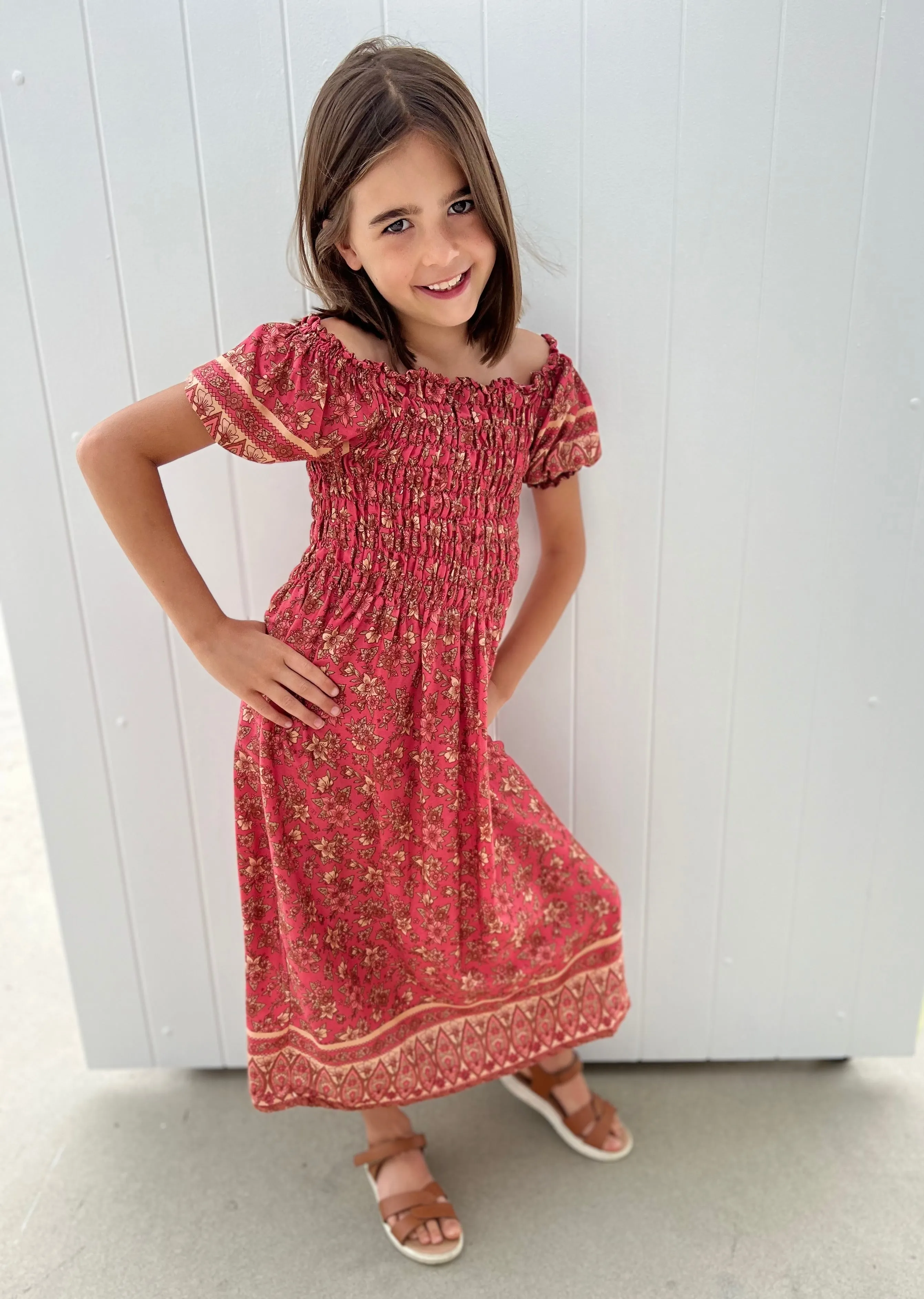 Lilly Kids Dress Coral