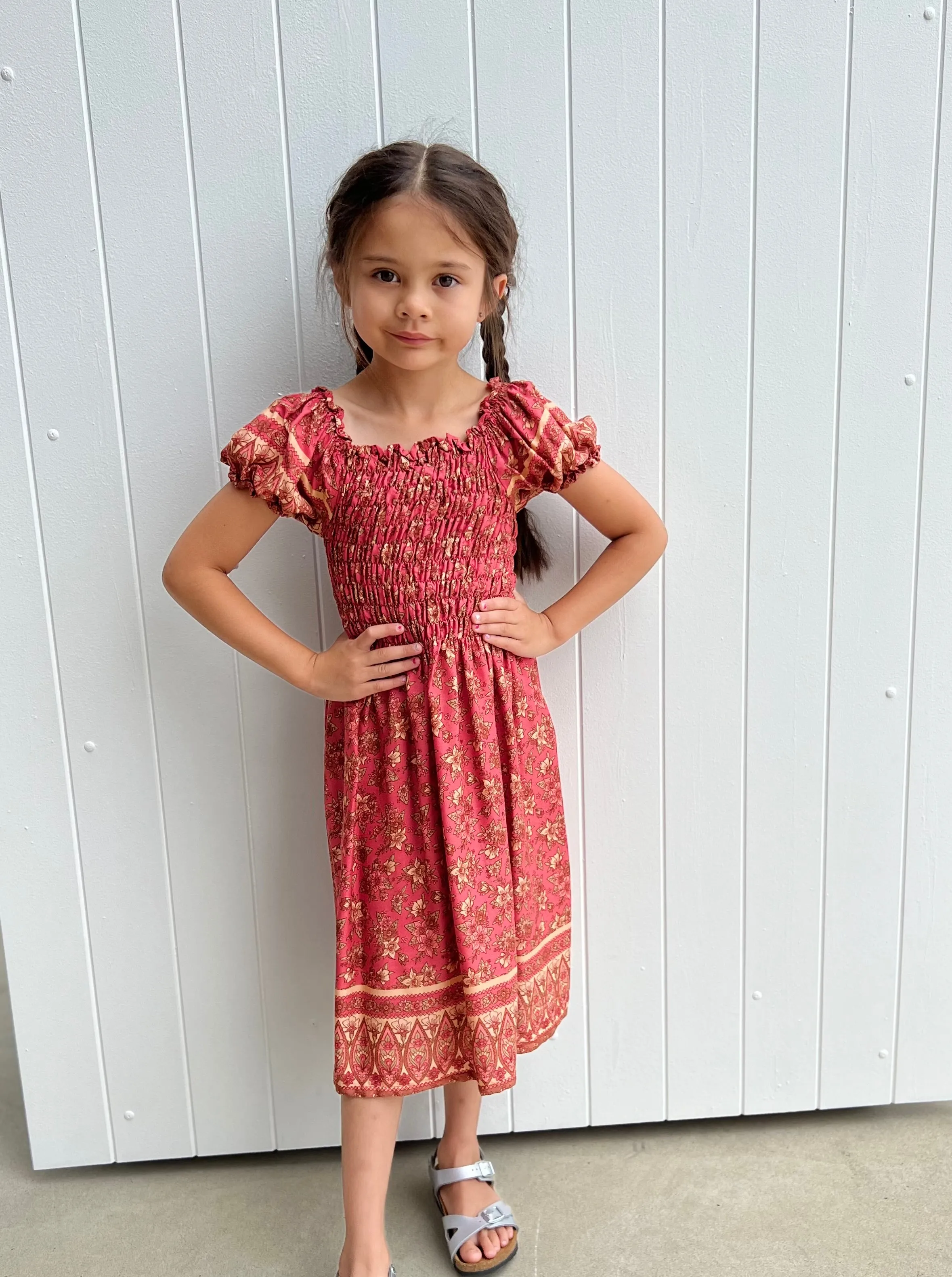 Lilly Kids Dress Coral
