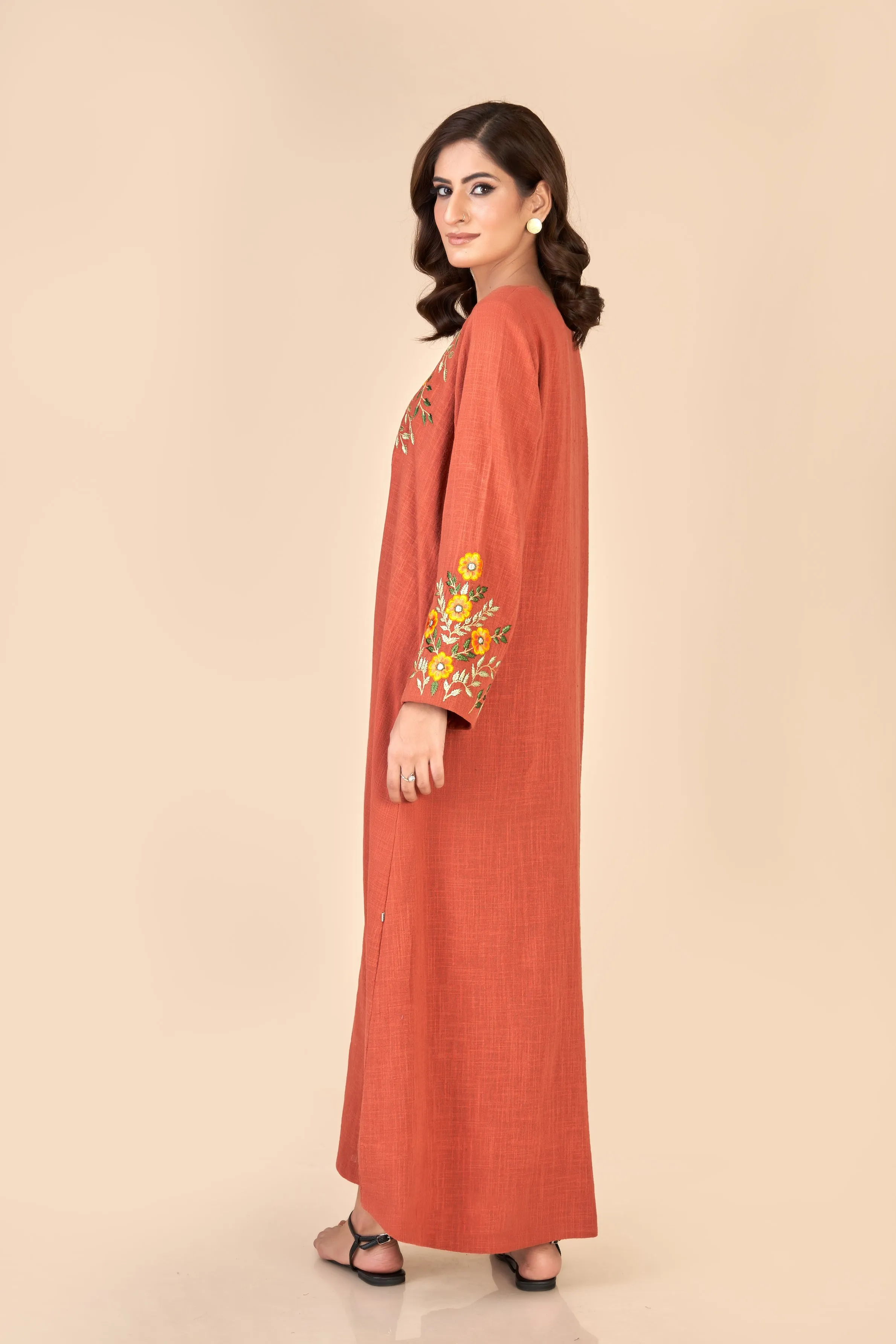 LONG DRESS (EMBROIDERED) W24-F39