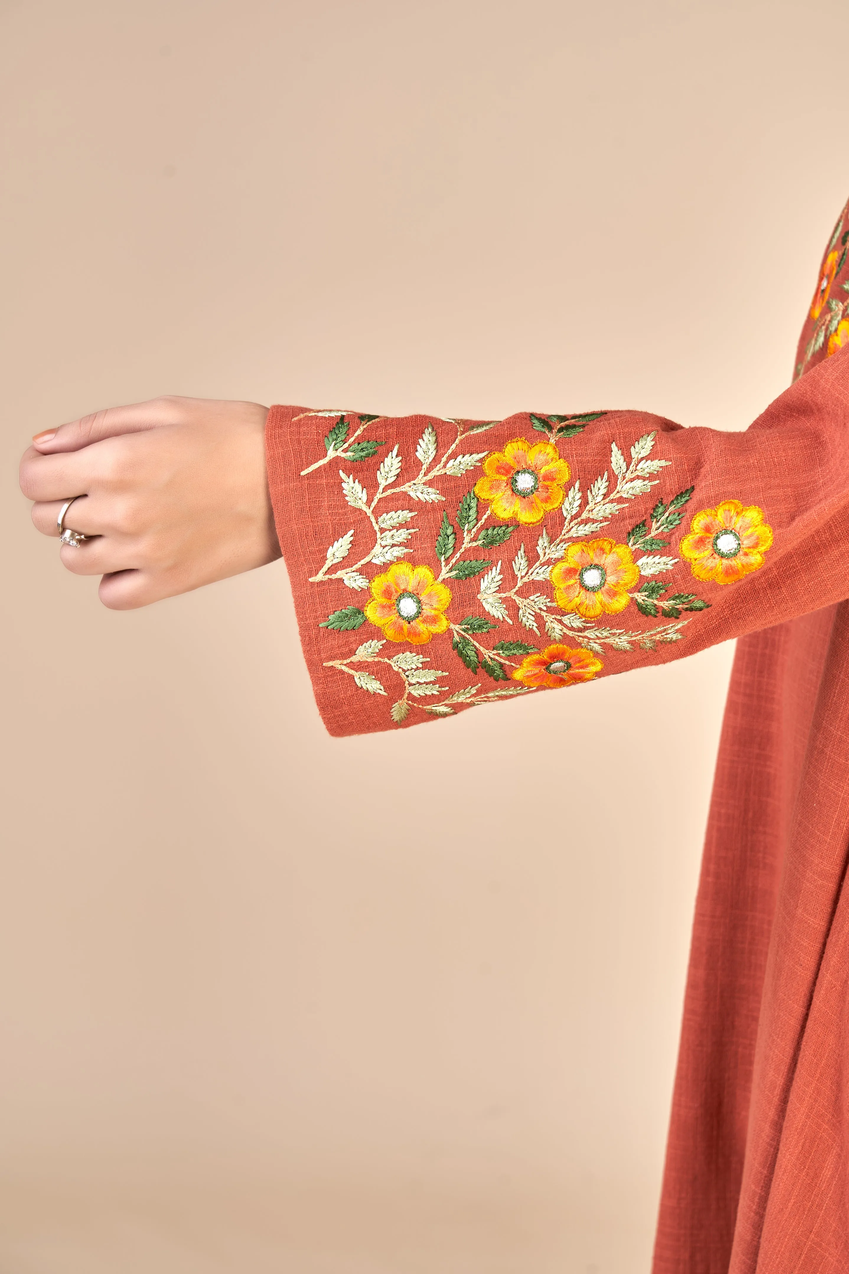 LONG DRESS (EMBROIDERED) W24-F39