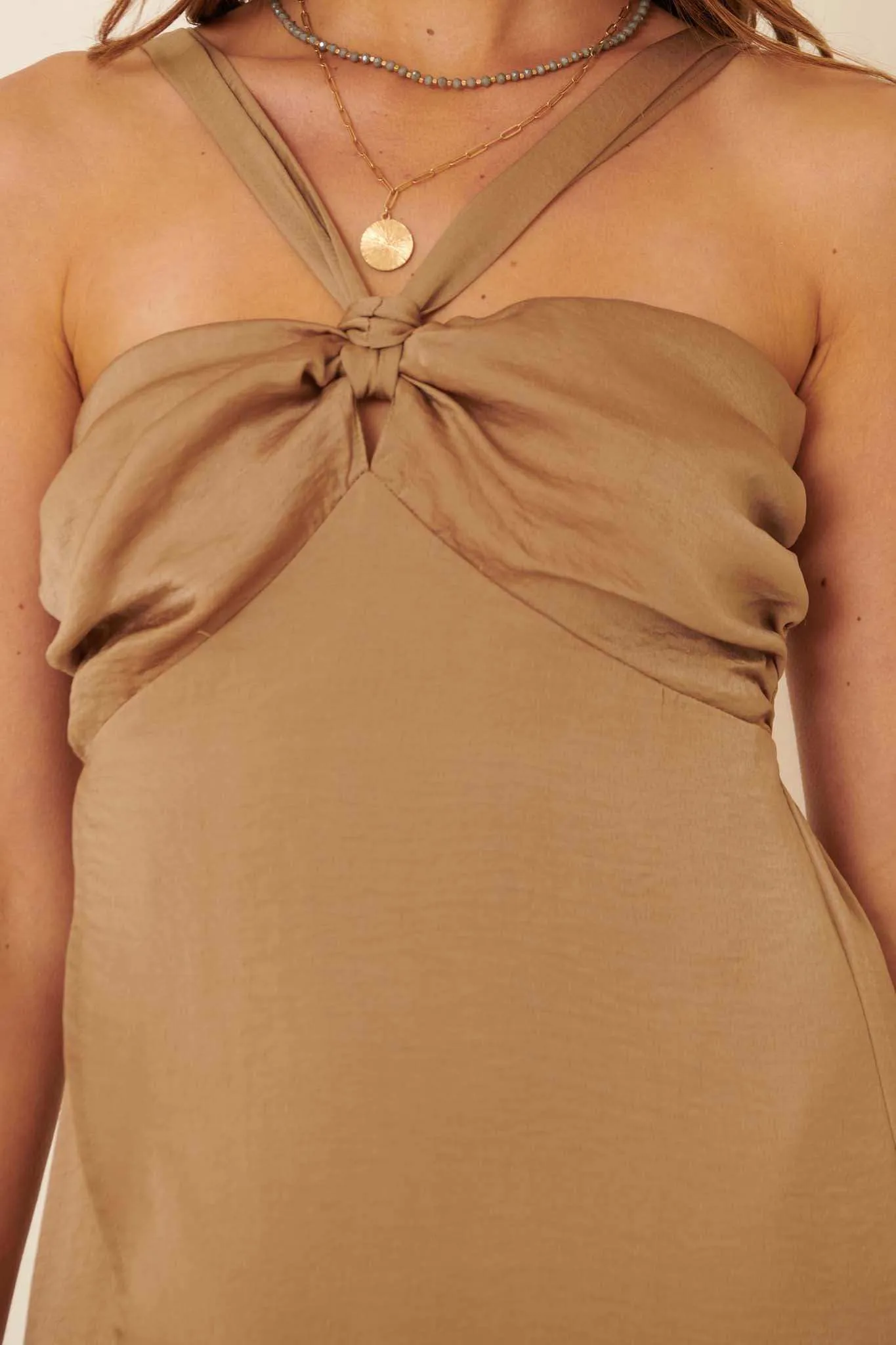 Love You More Satin Tulip Maxi Dress
