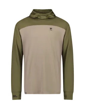 Mons Royale Mens Yotei Powder Hood Long Sleeve Base Layer