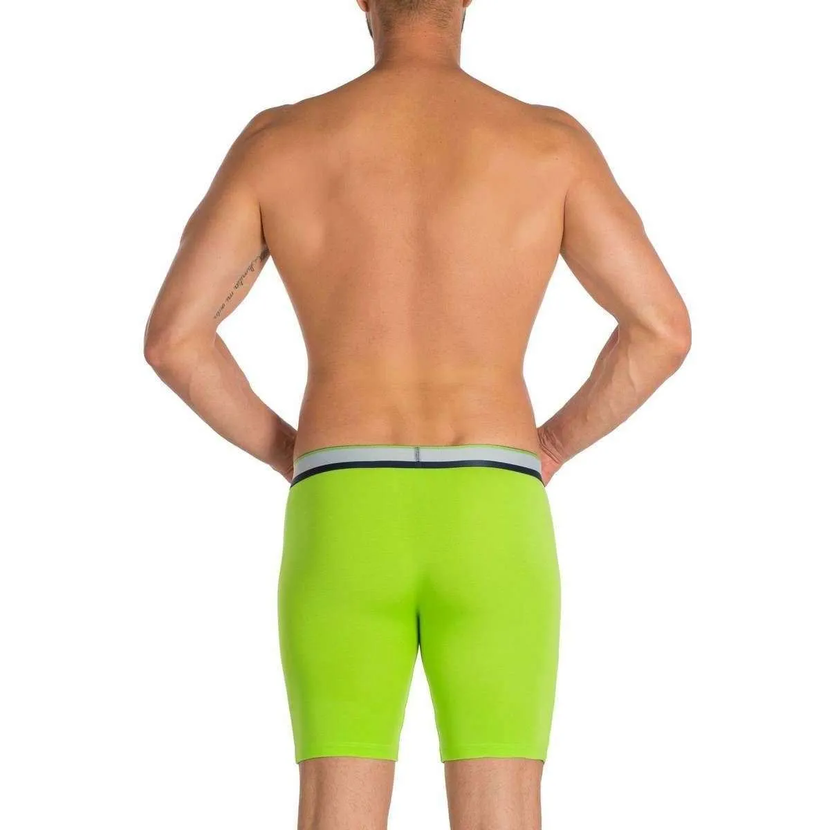 Obviously Primeman AnatoMAX Boxer Brief 6inch Leg - Lime Green
