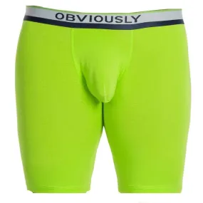 Obviously Primeman AnatoMAX Boxer Brief 6inch Leg - Lime Green