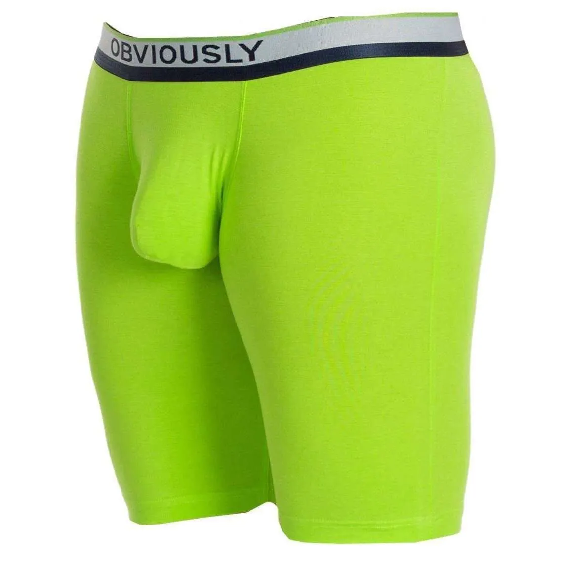 Obviously Primeman AnatoMAX Boxer Brief 6inch Leg - Lime Green