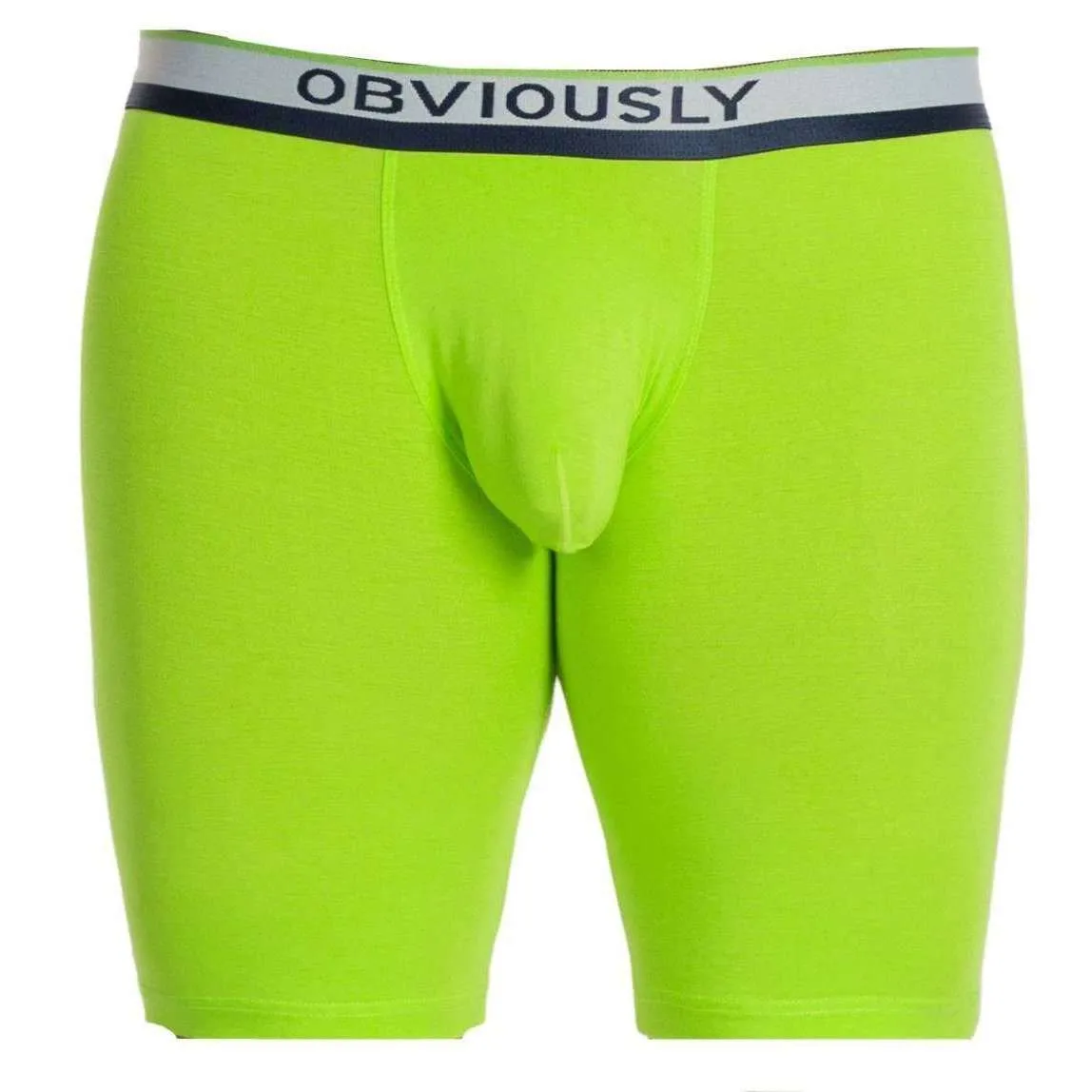 Obviously Primeman AnatoMAX Boxer Brief 6inch Leg - Lime Green