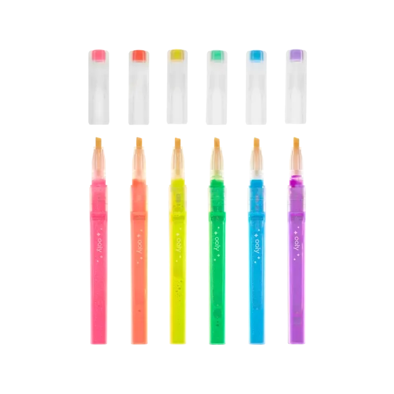 oh my glitter! neon highlighters