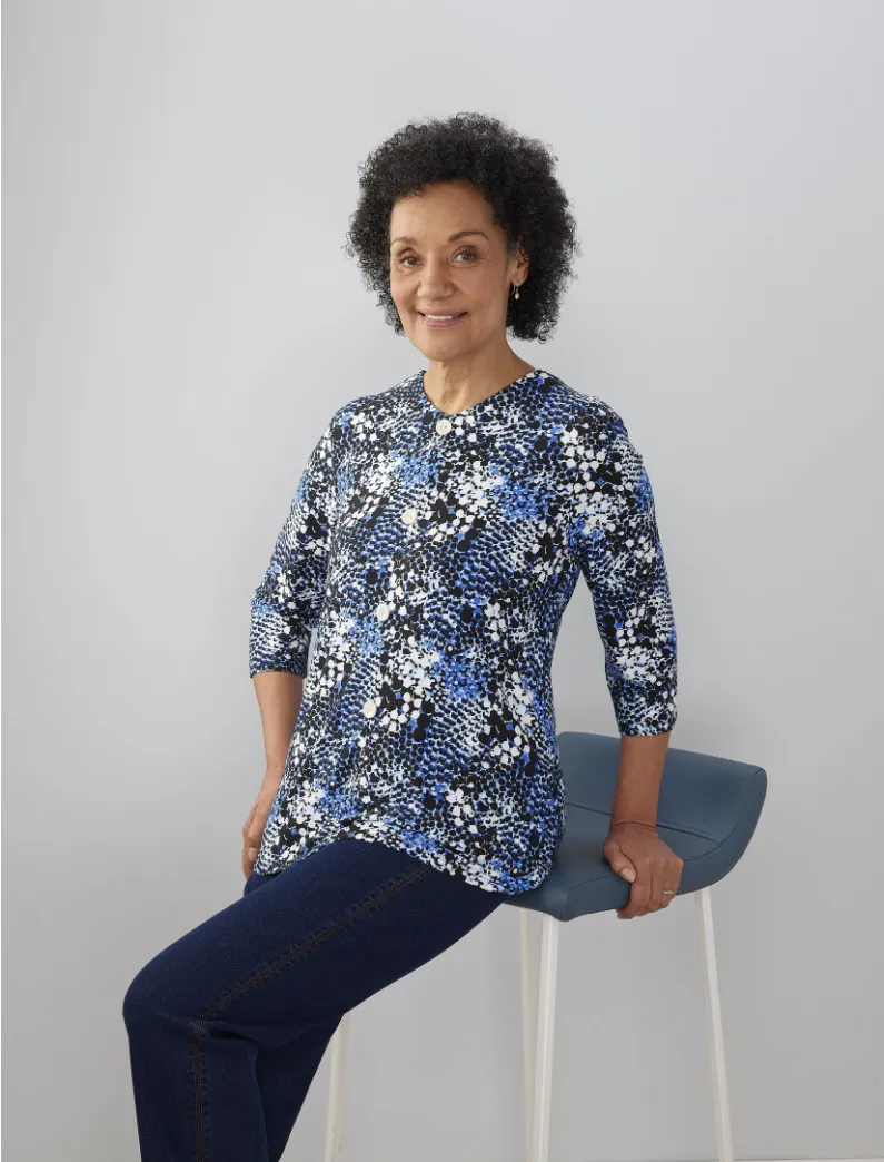 Open Back Top Faux Buttons