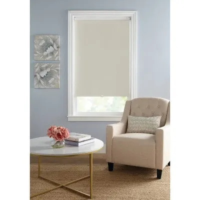 Open Box - 1pc 34"x72" Blackout Roller Window Shade with Slow Release System Gray - Lumi Home Furnishings