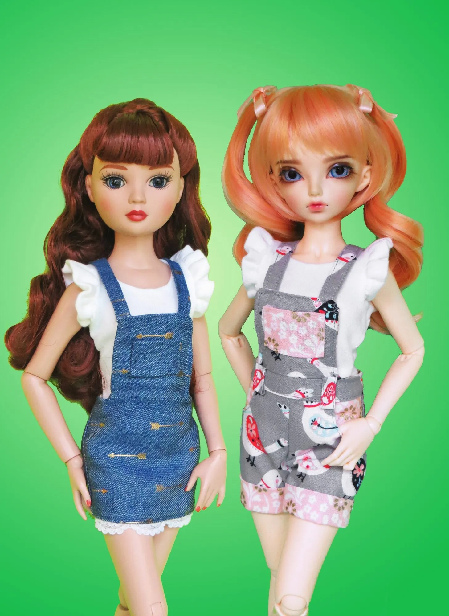 Overalls & Ruffle Shirt