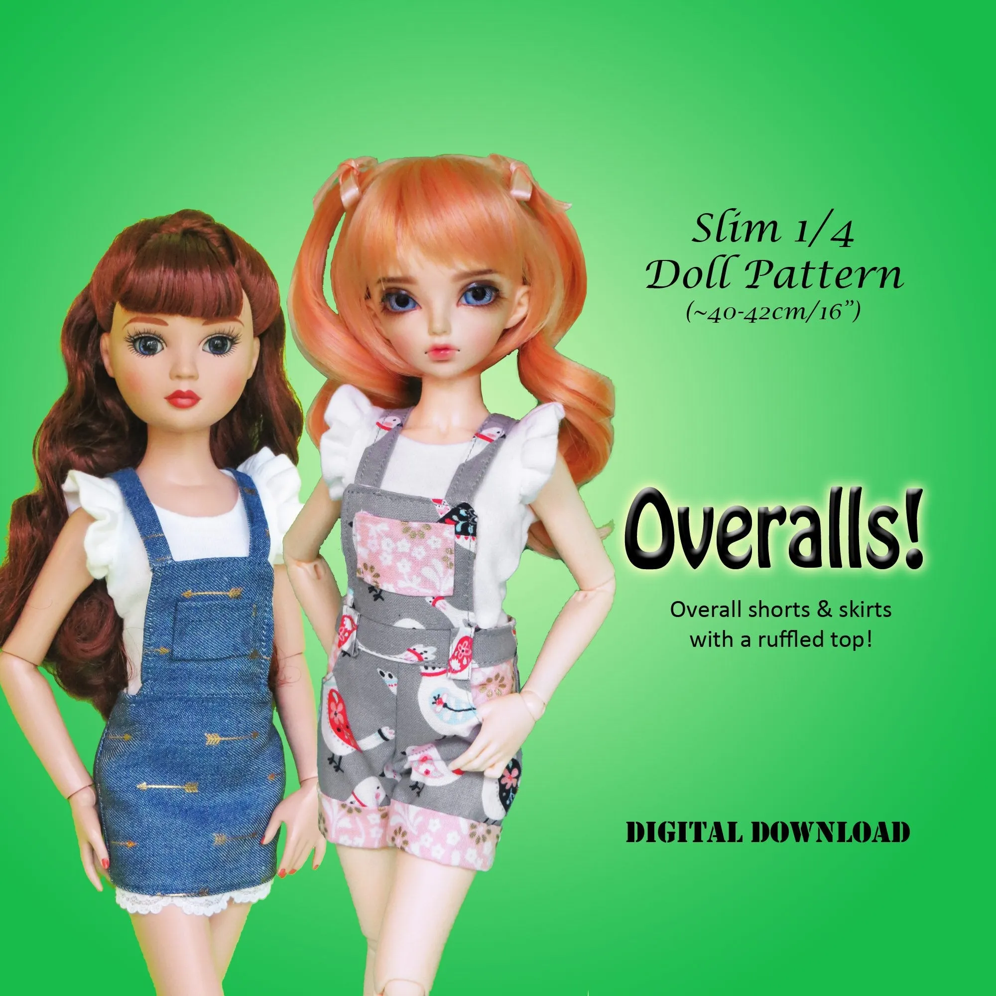 Overalls & Ruffle Shirt