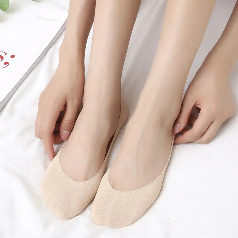 Plus Size Non-Slip No Show Socks(7 Pairs)