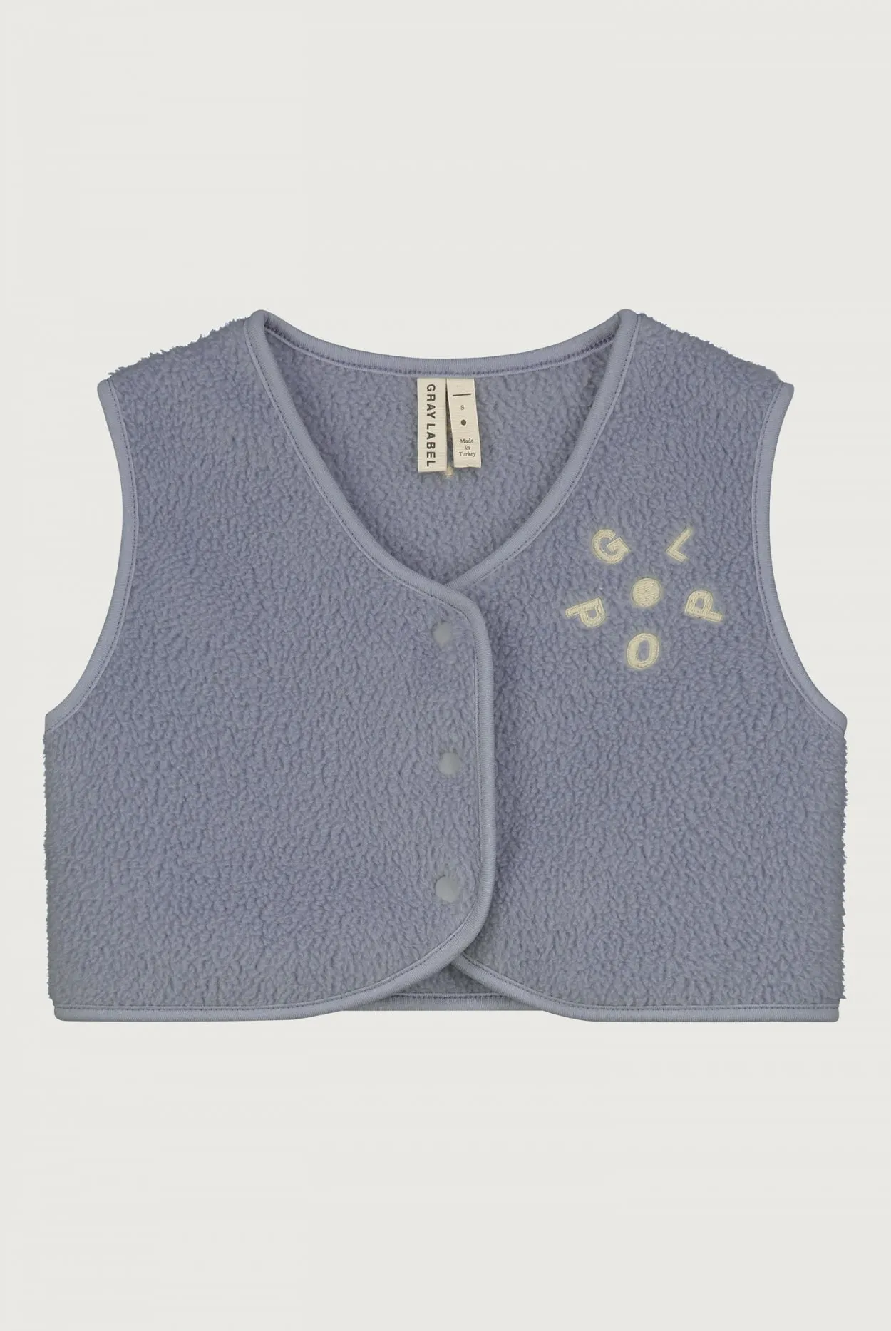 POP Baby Teddy Gilet | Stone Grey