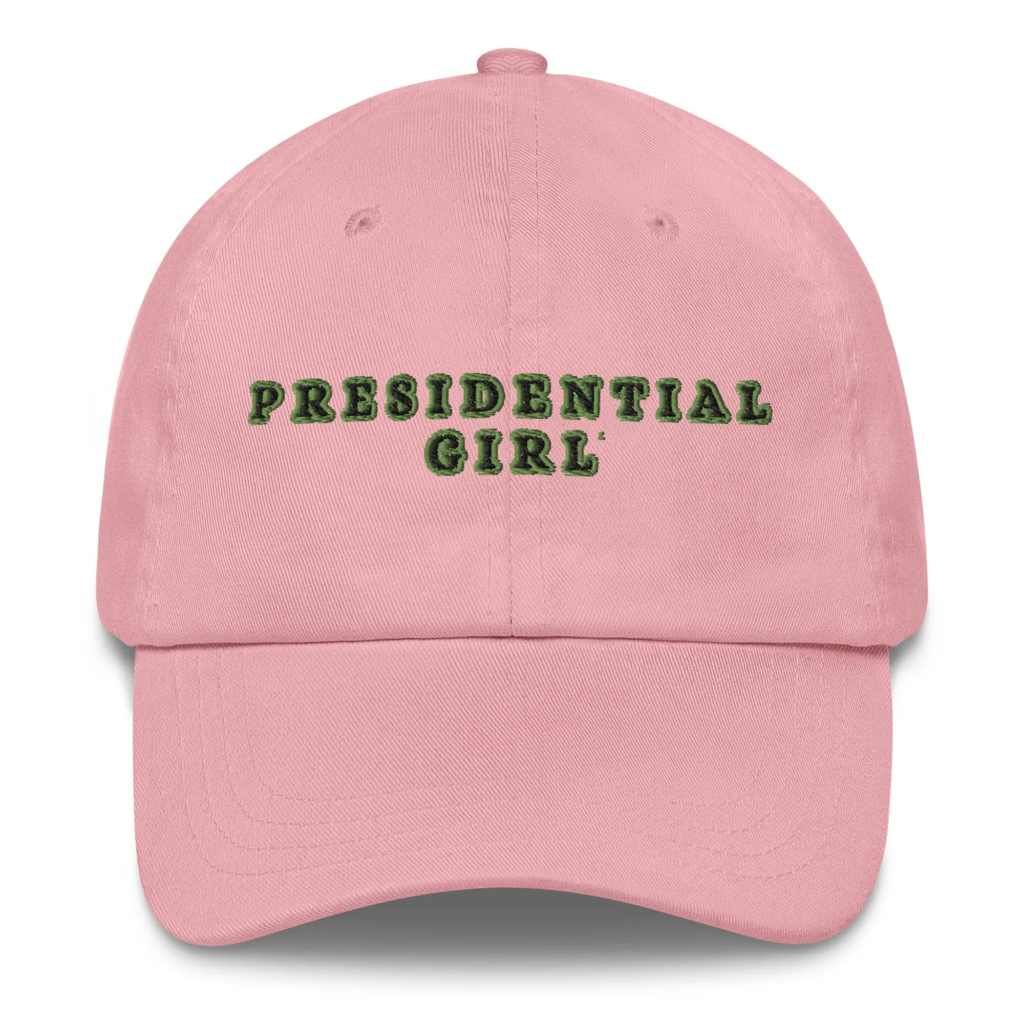 PRESIDENTIAL GIRL- GREEN AND BLACK CAP