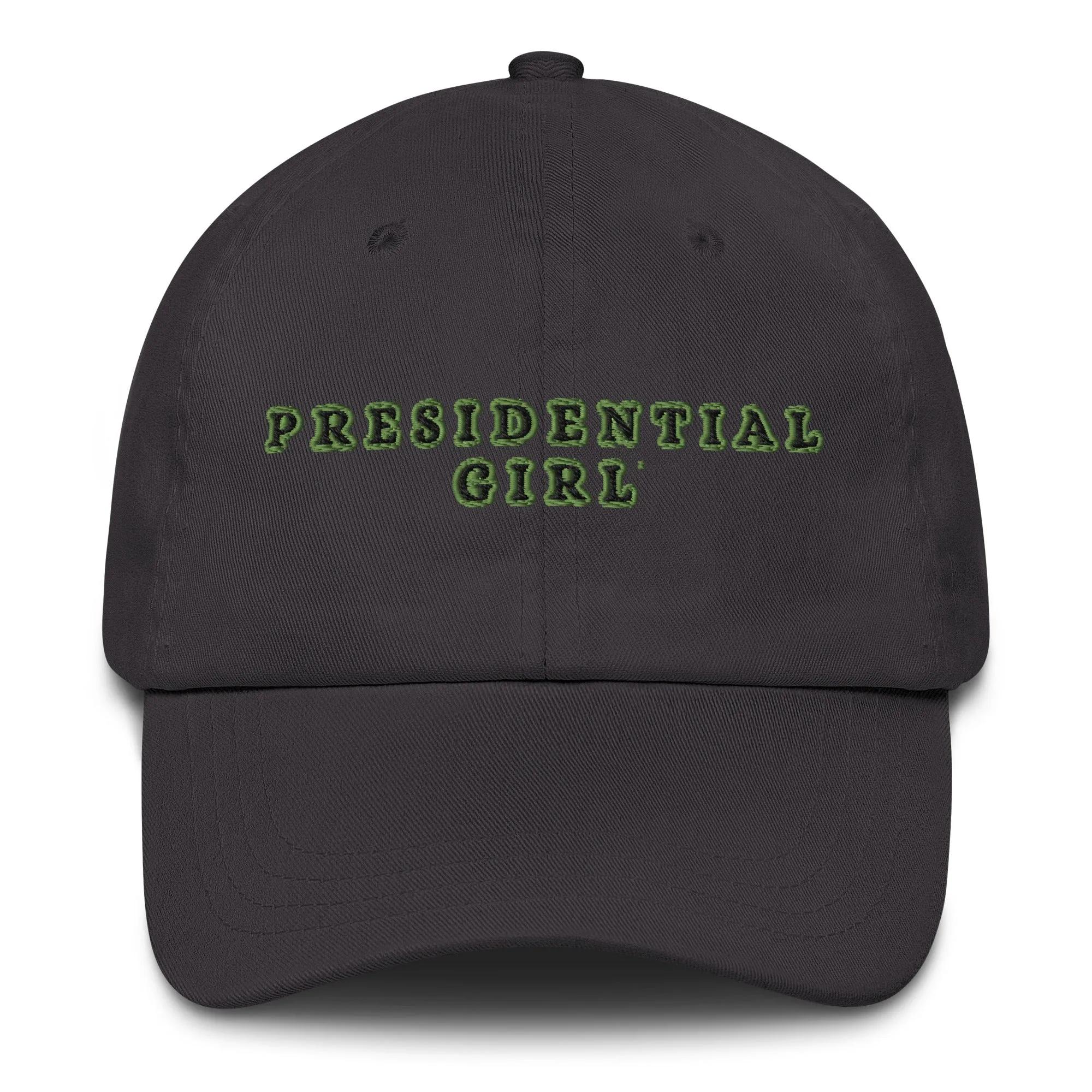 PRESIDENTIAL GIRL- GREEN AND BLACK CAP