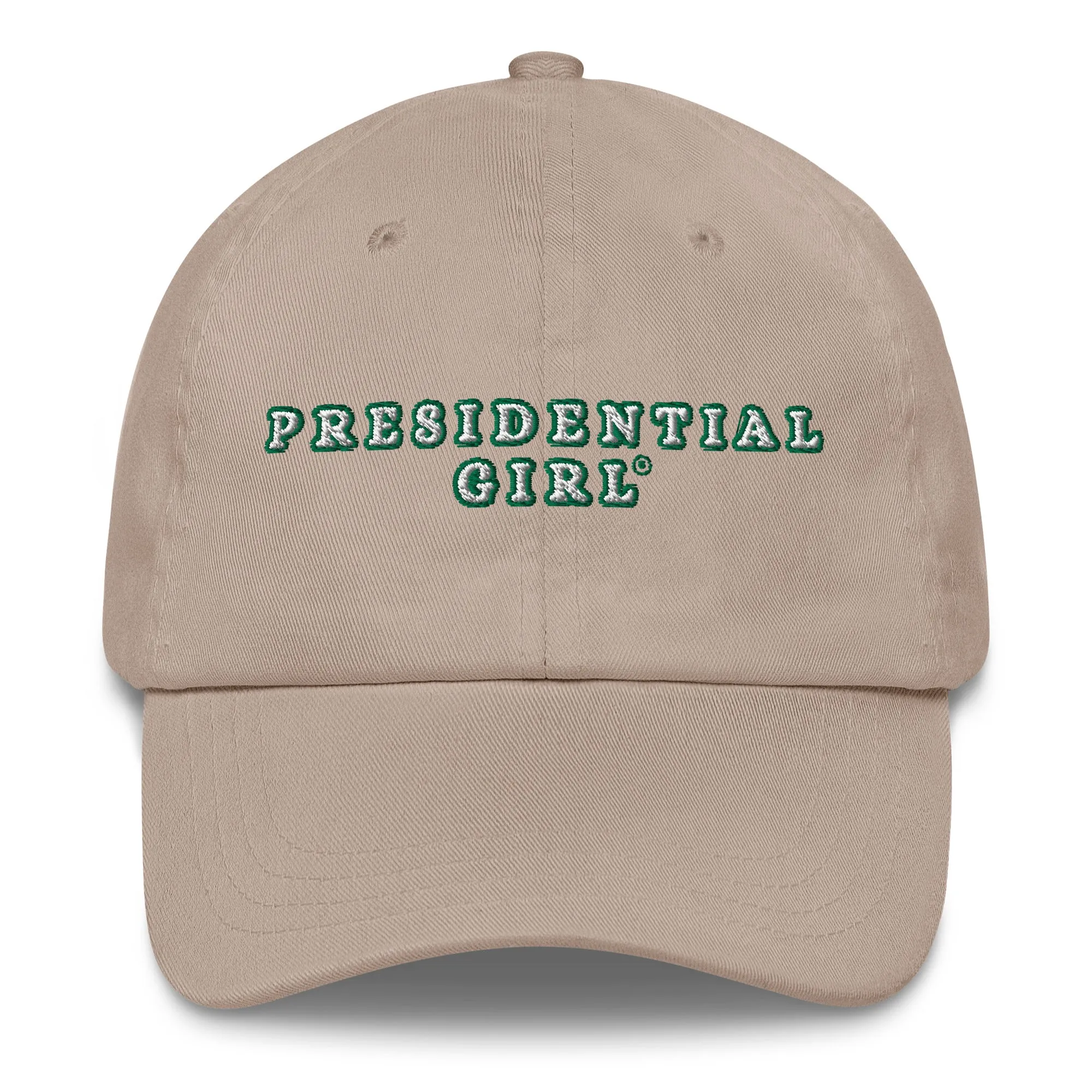 PRESIDENTIAL GIRL®- GREEN AND WHITE CAP
