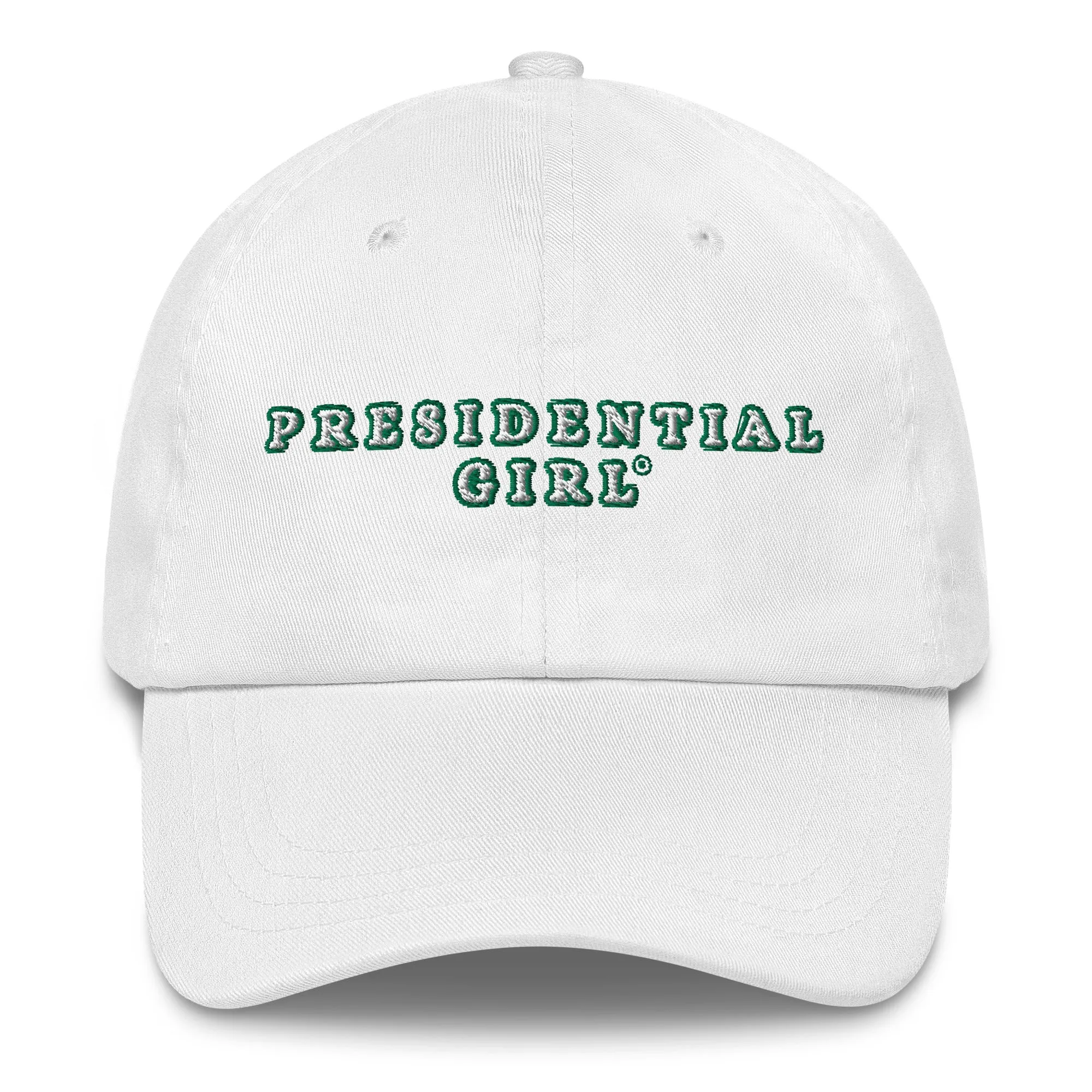 PRESIDENTIAL GIRL®- GREEN AND WHITE CAP