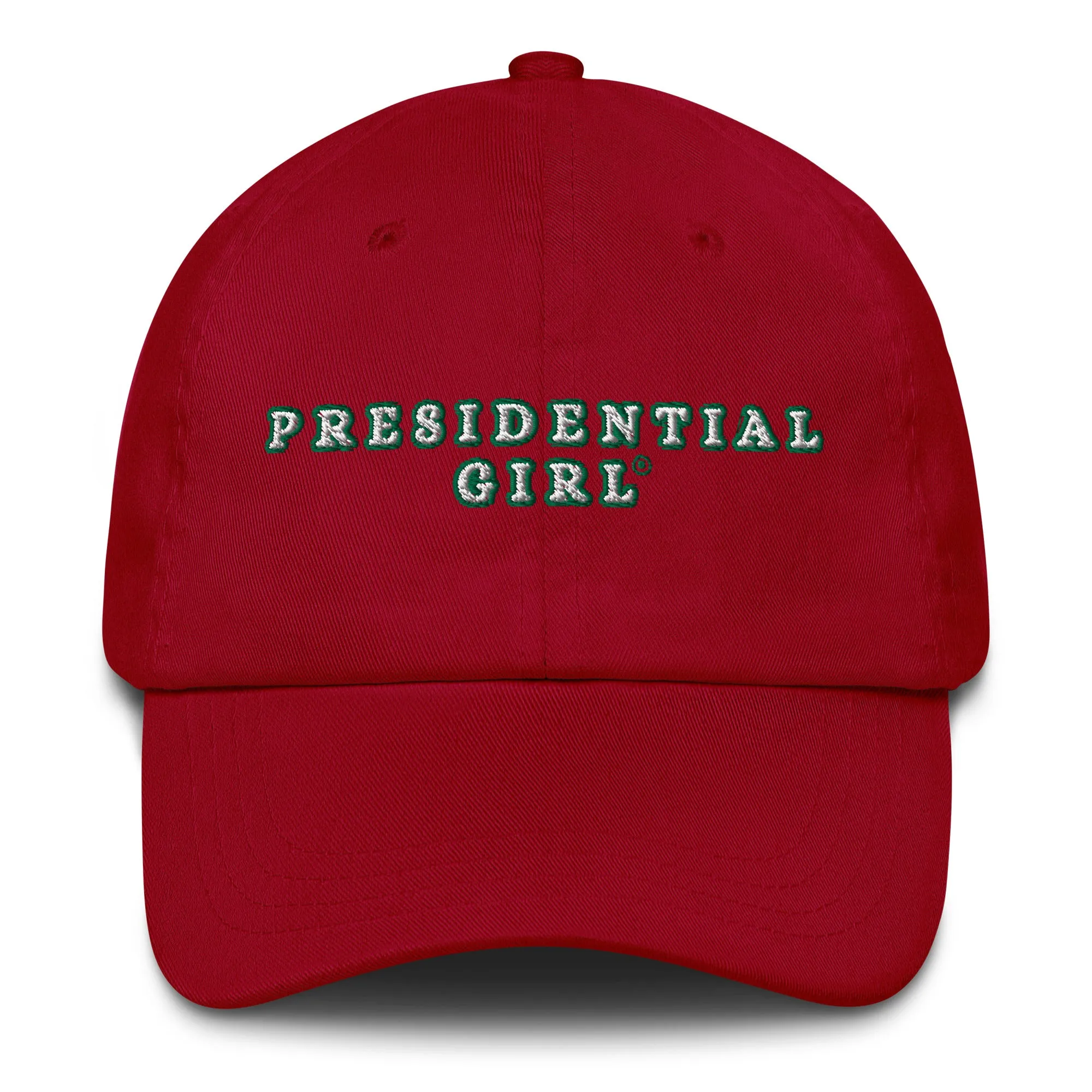 PRESIDENTIAL GIRL®- GREEN AND WHITE CAP