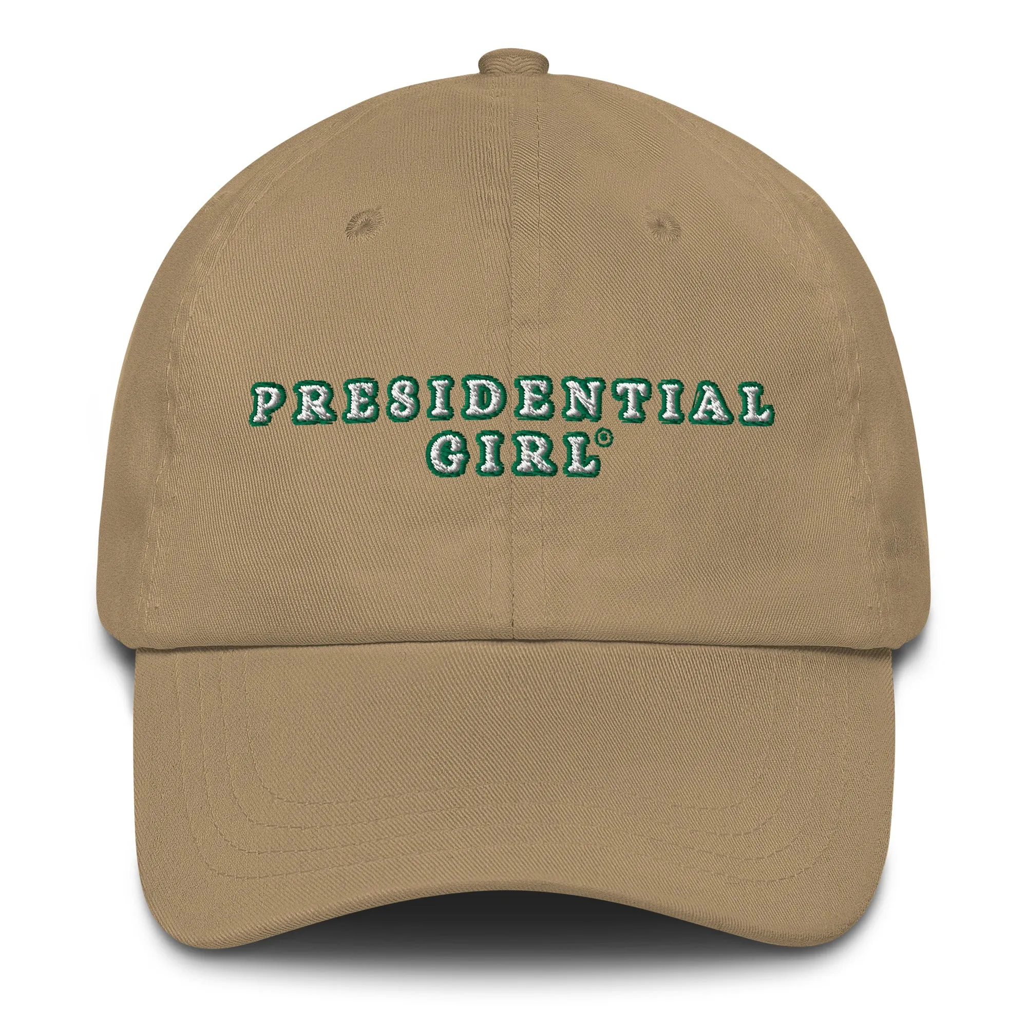 PRESIDENTIAL GIRL®- GREEN AND WHITE CAP