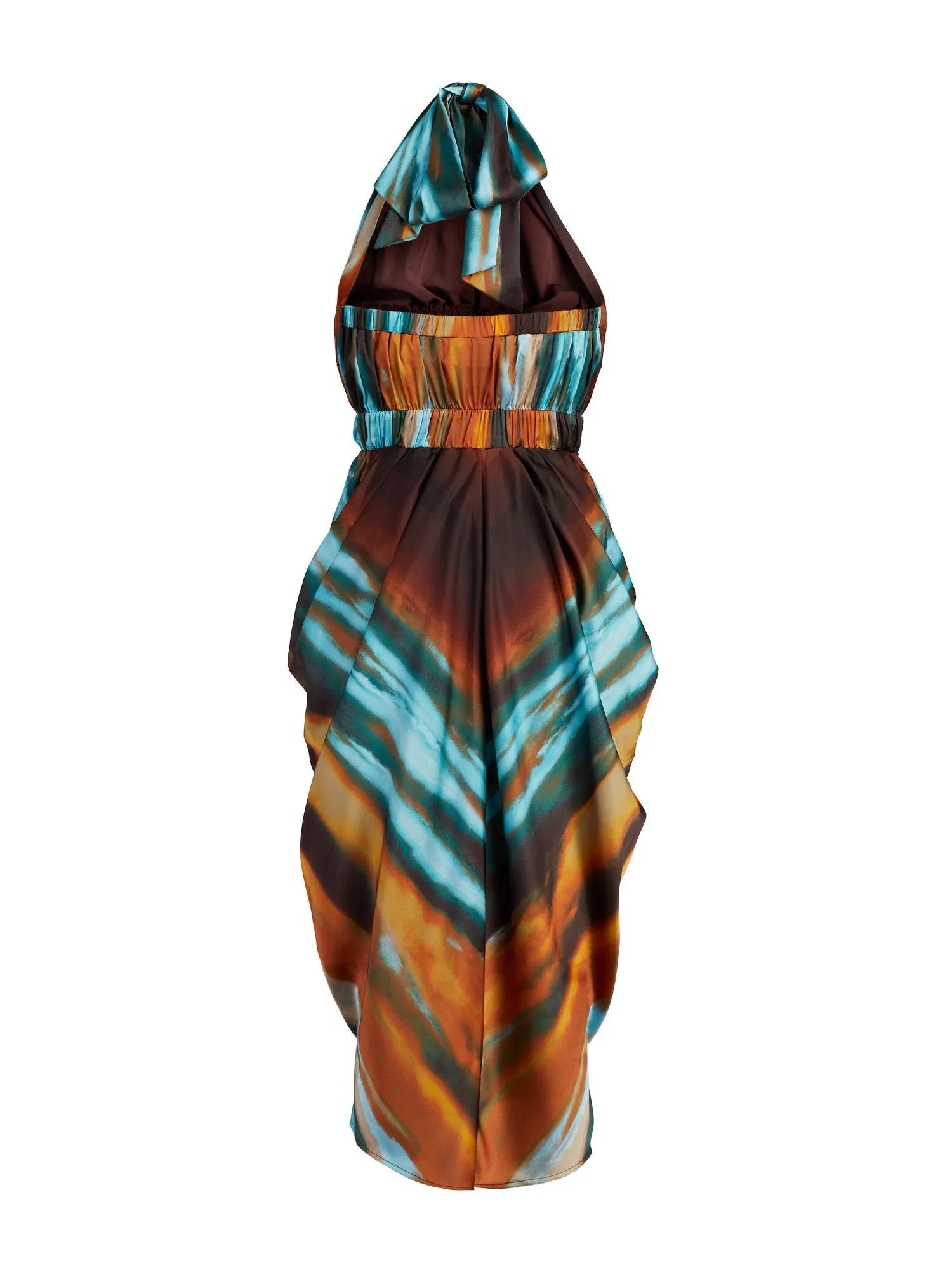 Print Halter Dress