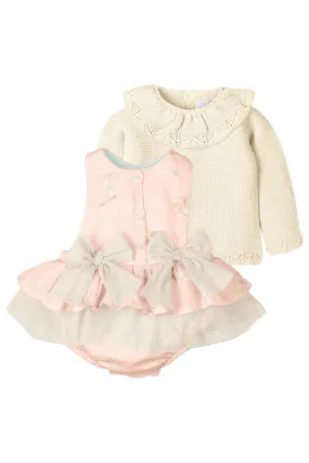 "Kallie" Pink Carousel Pony Romper Set