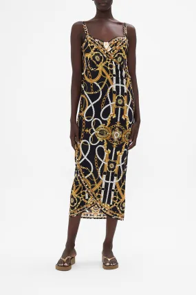 SARONG WITH STRAPS AND TRIM DETAIL COAST TO COAST