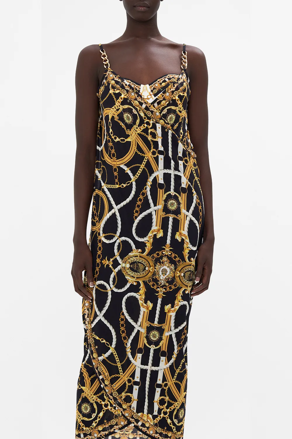 SARONG WITH STRAPS AND TRIM DETAIL COAST TO COAST