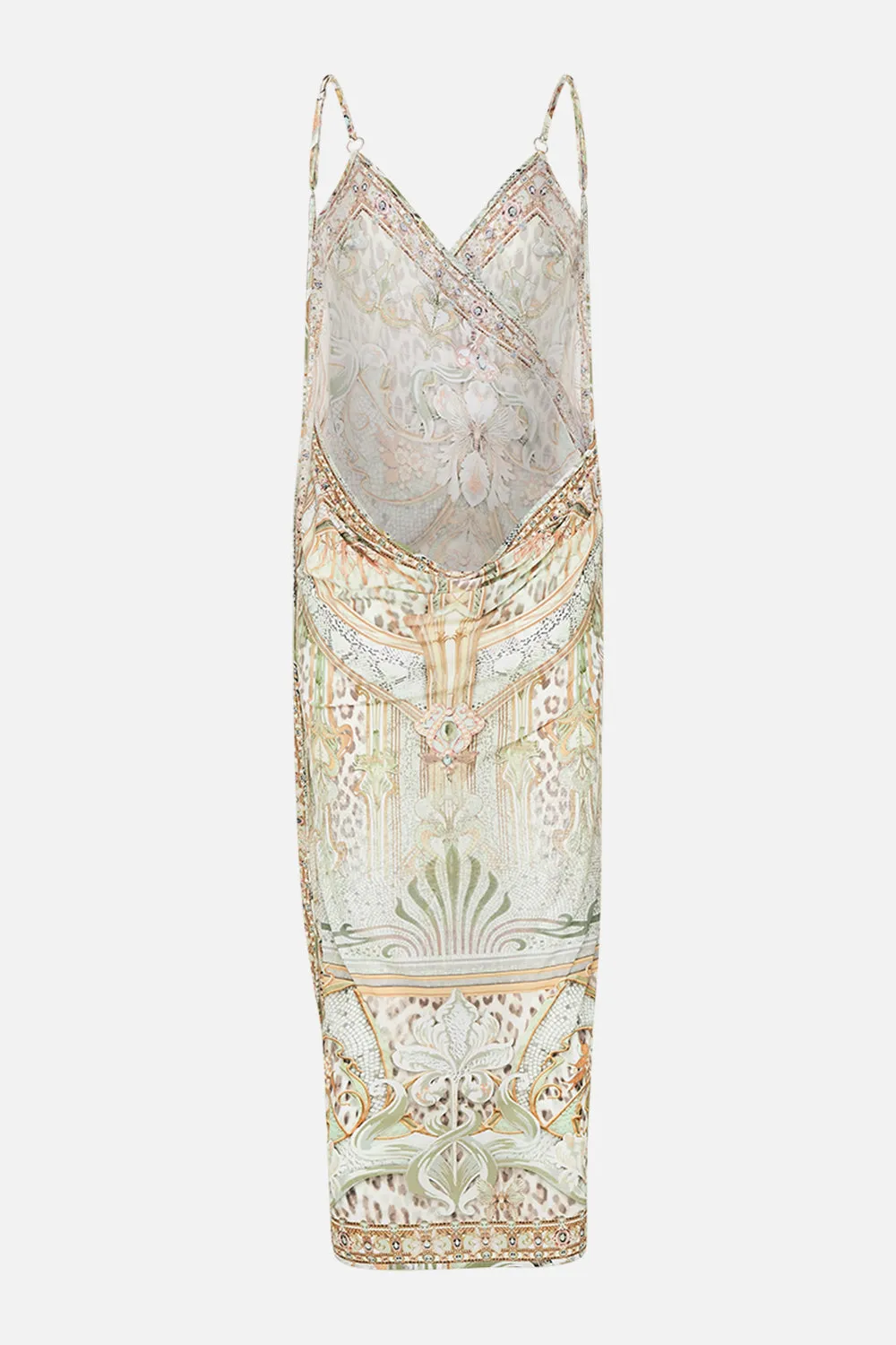 SARONG WITH STRAPS AND TRIM DETAIL IVORY TOWER TALES