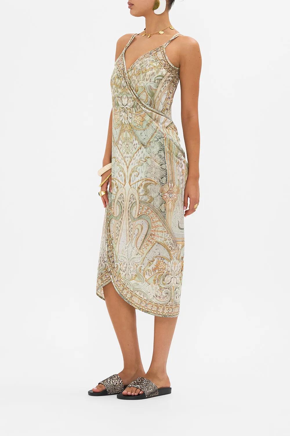 SARONG WITH STRAPS AND TRIM DETAIL IVORY TOWER TALES