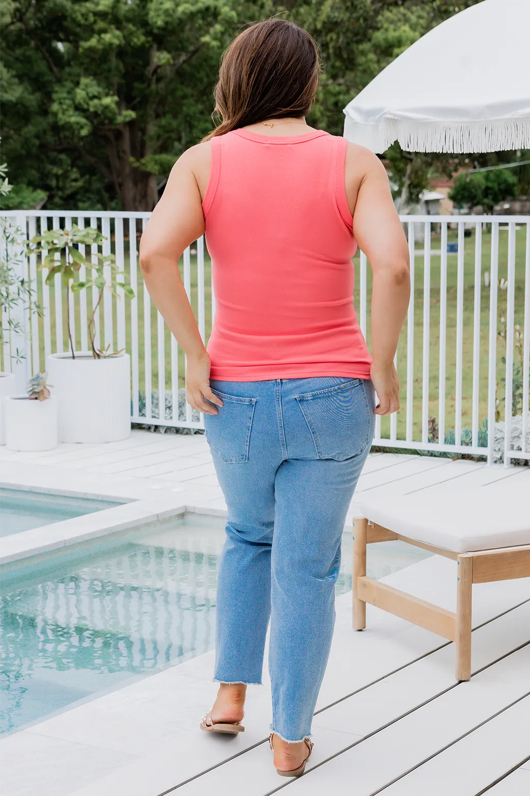 Sass Sonny Tank Coral