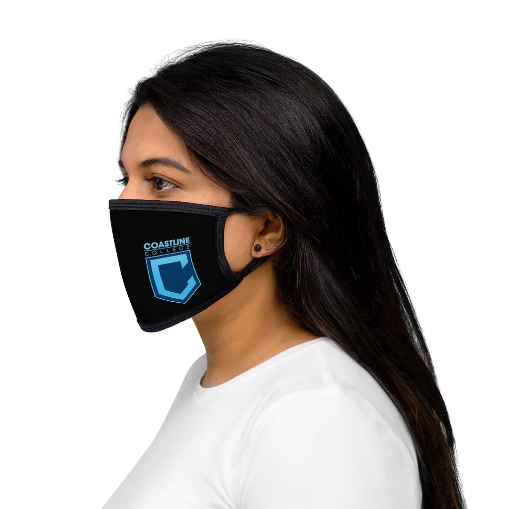 Shield Logo Mixed-Fabric Face Mask - Black