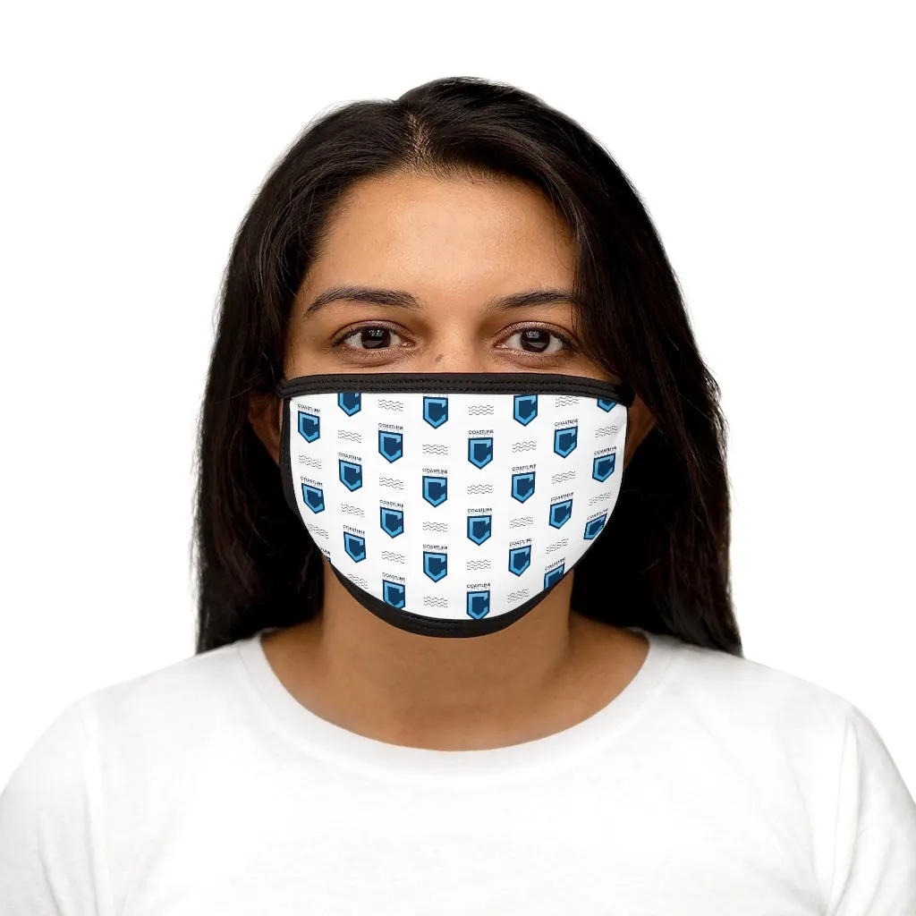 Shield Logo with Waves Mixed-Fabric Face Mask