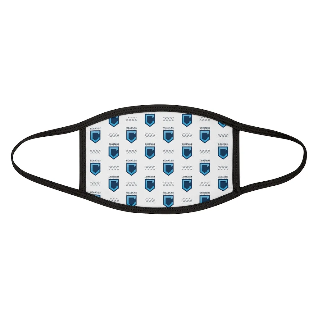 Shield Logo with Waves Mixed-Fabric Face Mask