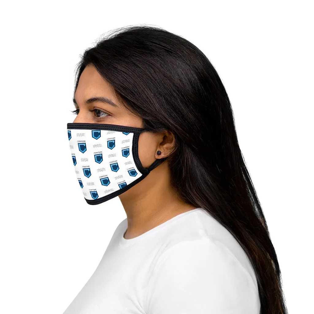 Shield Logo with Waves Mixed-Fabric Face Mask