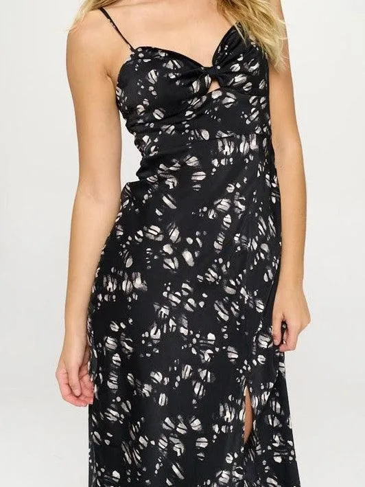Slip Into Summer Satin Floral Maxi Dress