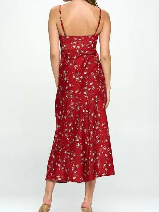 Slip Into Summer Satin Floral Maxi Dress