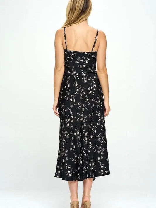 Slip Into Summer Satin Floral Maxi Dress