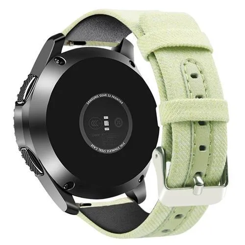 Sport Nylon Leather Strap for Samsung Galaxy Watch 46mm/Gear s3 watch band Casual Denim Canvas Replacement 22mm bracelte Belt|Watchbands|