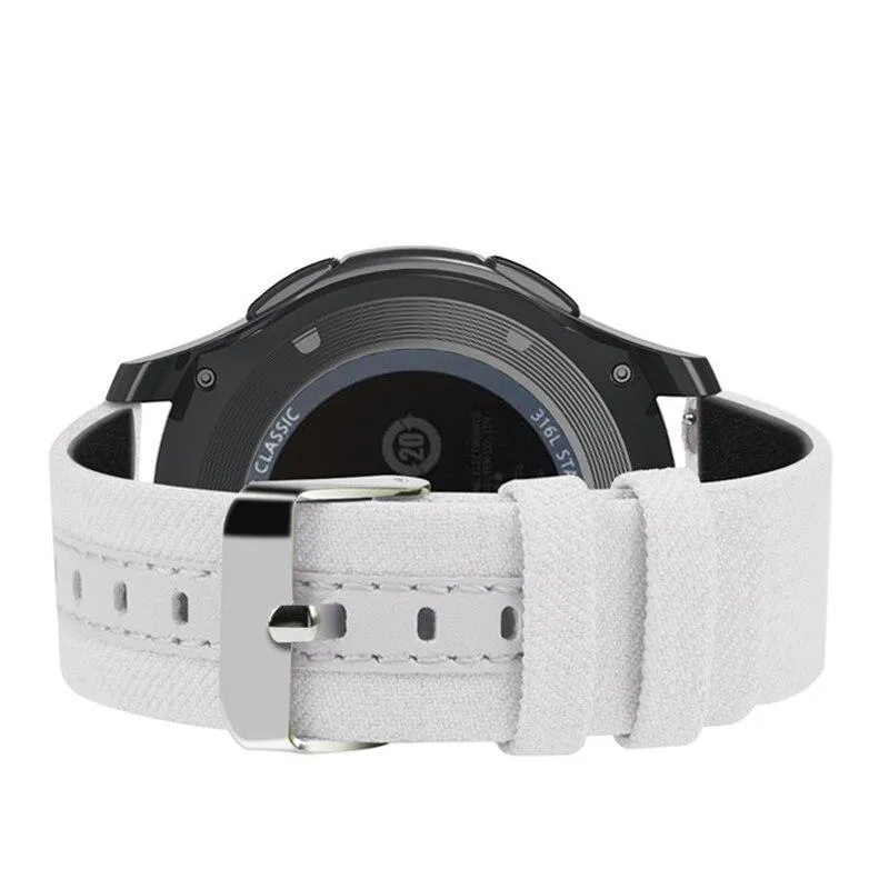 Sport Nylon Leather Strap for Samsung Galaxy Watch 46mm/Gear s3 watch band Casual Denim Canvas Replacement 22mm bracelte Belt|Watchbands|